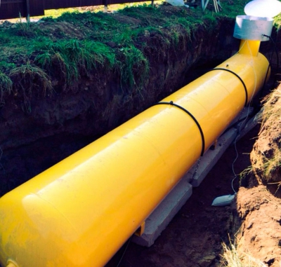 Автономная газификация - монтаж газгольдера