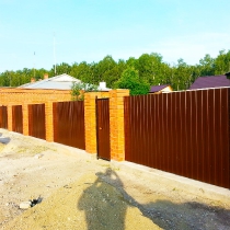 Заборы из профнастила в Чехове