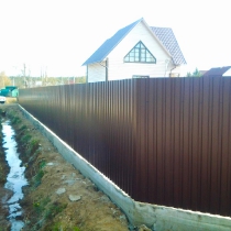 Заборы из профнастила в Чеховском районе