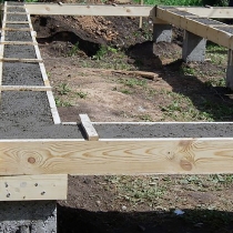 Буронабивные сваи с ростверком