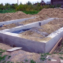 Ленточный фундамен