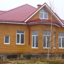 Газосиликатный блок + Облицовочный кирпич