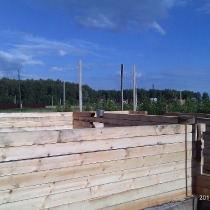 Возведение стен и устройство внутренних перегородок.