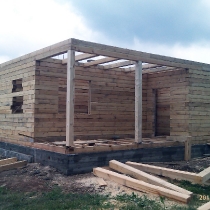 Строительство дома из бруса 