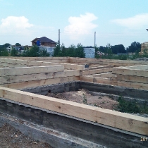 Первый ряд бруса