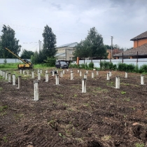 Фундамент с буронабивными сваями, Чехов, 2025