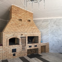 Кладка каминов из кирпича в Чехове